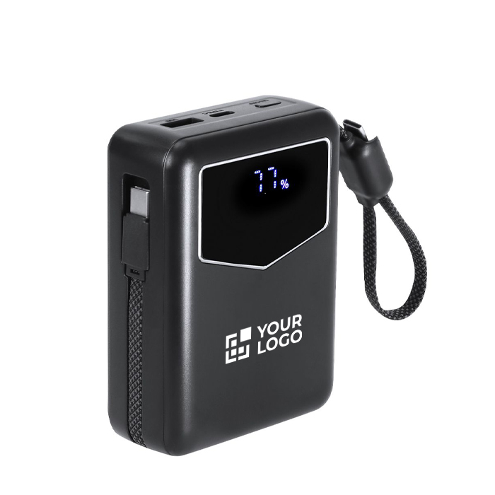 Batterie externe avec câbles intégrés et écran indicateur 20000mAh
