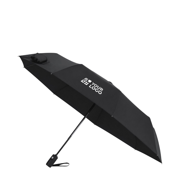 Parapluie pliable automatique et coupe-vent en polyester pongé Ø96