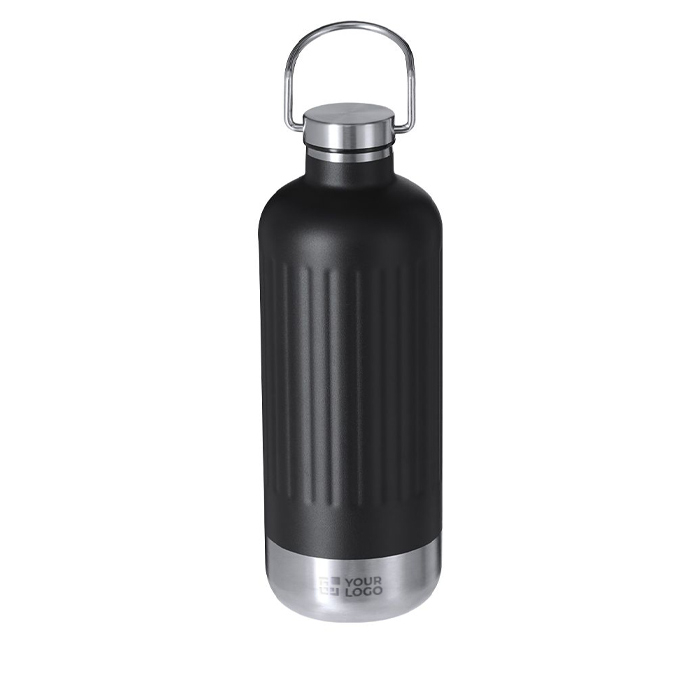 Bouteille isotherme en acier inoxydable recyclé avec bouchon 800 ml