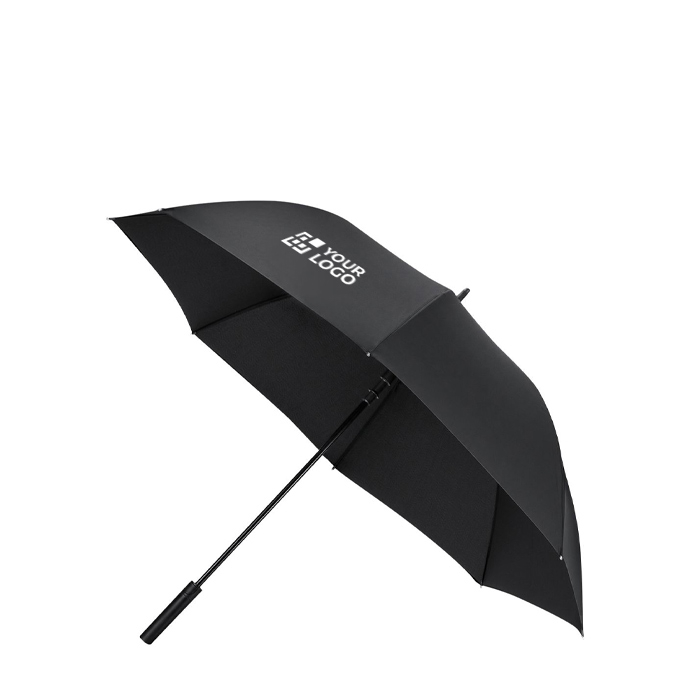 Parapluie automatique coupe-vent en polyester pongé avec housse Ø130