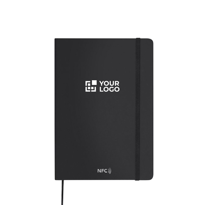 Carnet A5 avec couverture en PU, connexion NFC et pages vierges