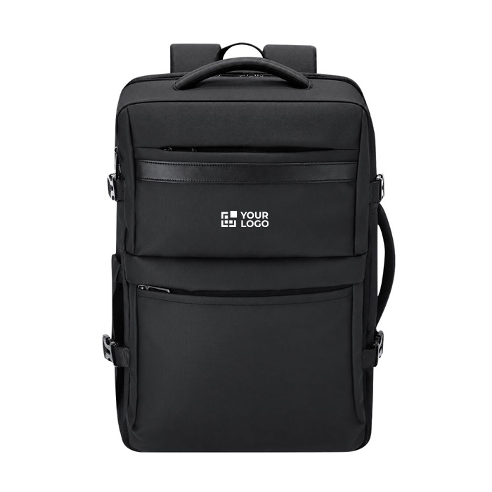 Sac à dos de voyage PU avec ouverture à 180° et multiples poches 18L