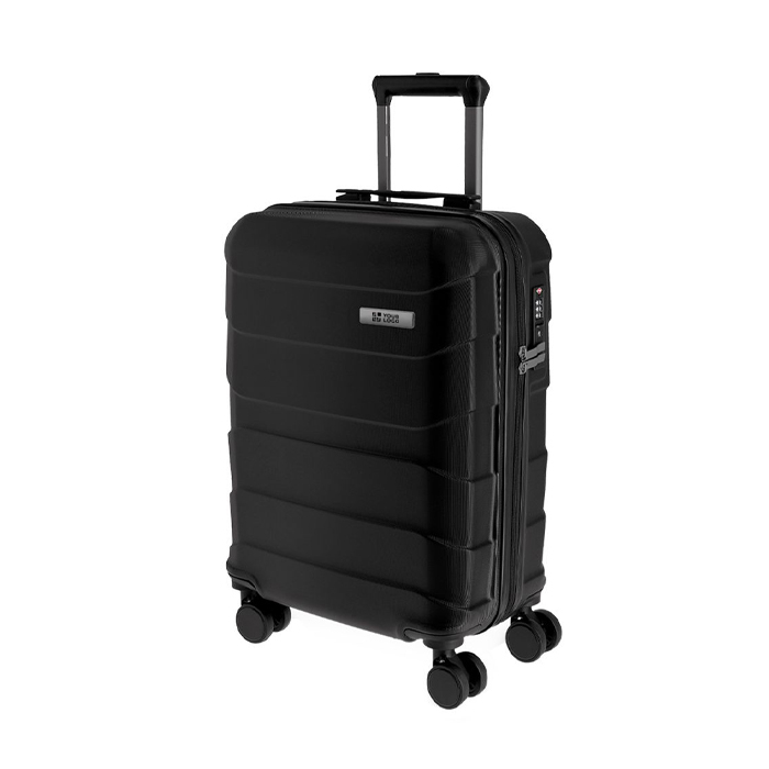 Trolley de voyage à coque rigide texturée avec cadenas TSA 40L