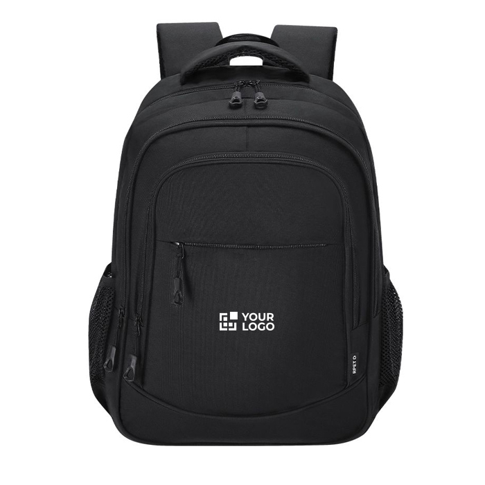 Sac à dos ordinateur en RPET 3 compartiments à fermeture éclair 15''