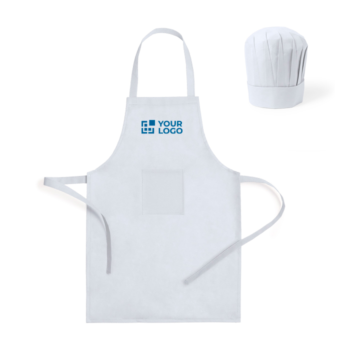Set tablier et toque de cuisine en non-tissé pour enfants