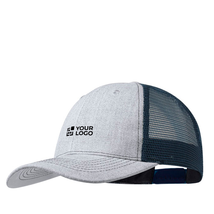 Casquette en polyester avec maille colorée à l’arrière