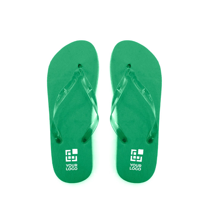 Tongs avec logo, semelle EVA et brides transparentes Pool