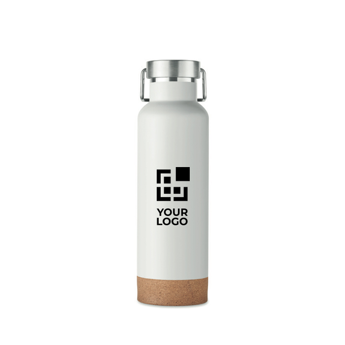 Bouteille à double paroi en acier inoxydable avec liège 500ml