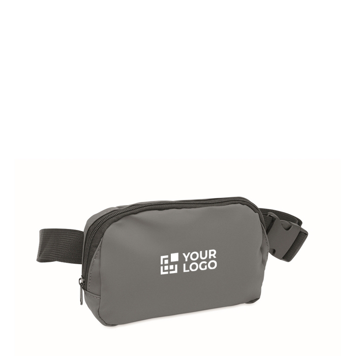 Sac banane en PU avec compartiment principal et poche arrière