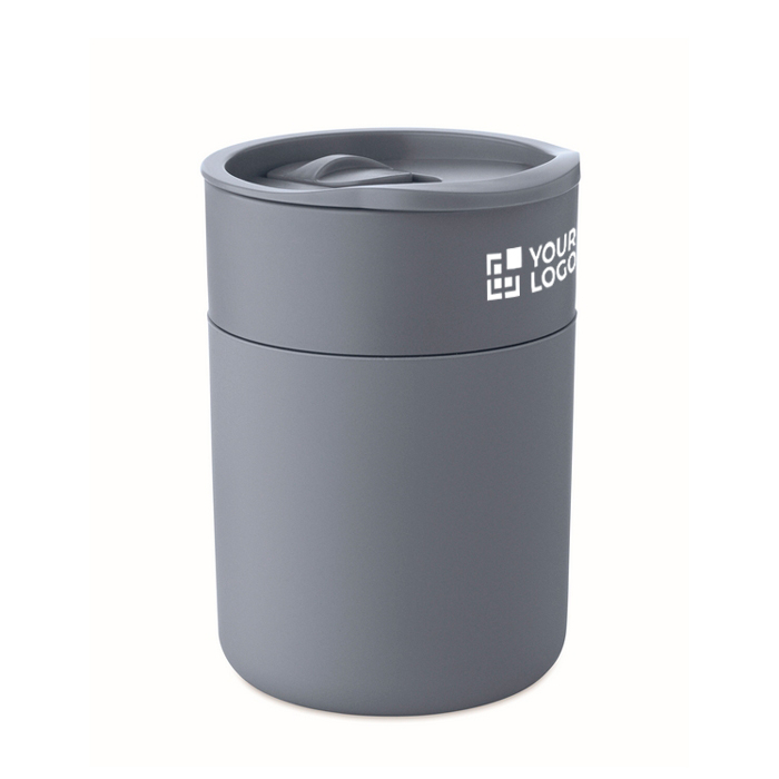 Gobelet en plastique et silicone avec couvercle coulissant 330 ml