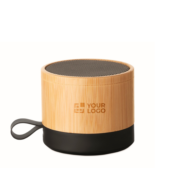 Enceinte sans fil avec boîtier en bambou et ABS 3W