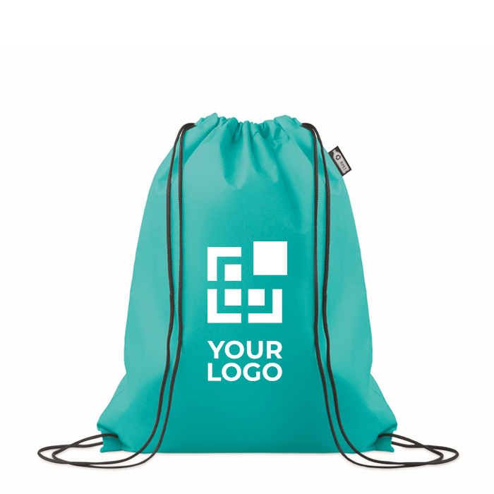 Sac à dos à cordons en RPET non tissé 80 g/m²
