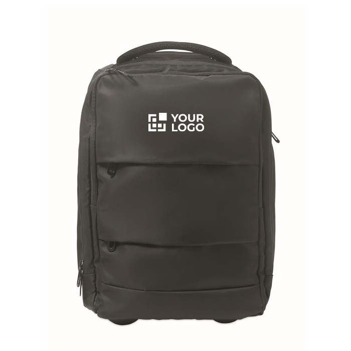 Sac à dos trolley en polyester RPET 290T avec 3 poches 15''