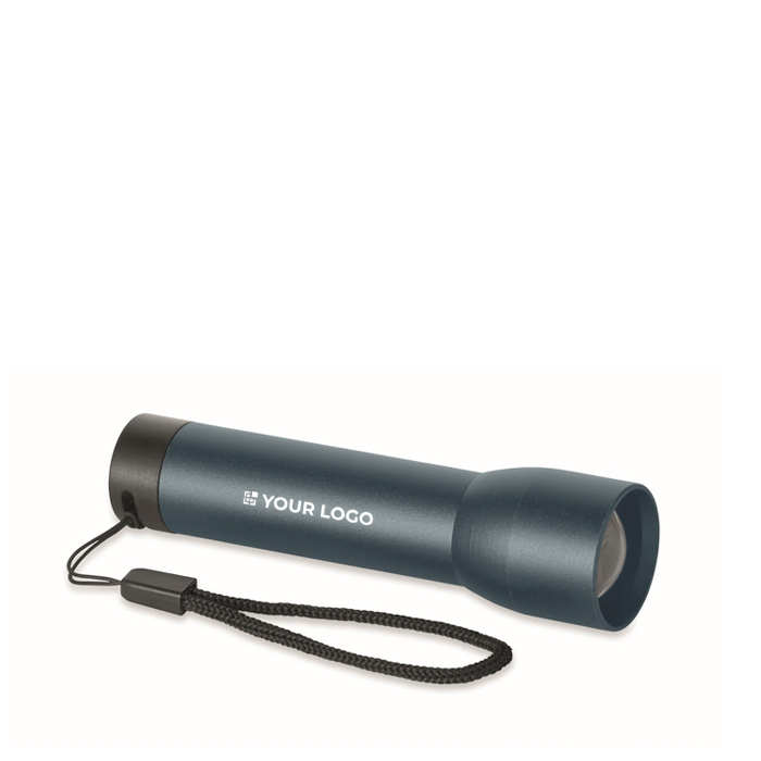 Lampe torche rechargeable en aluminium avec zoom et modes d'éclairage