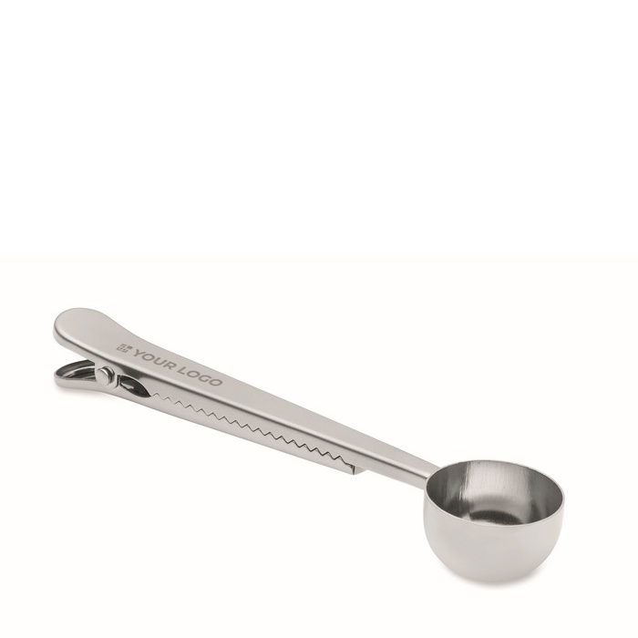 Cuillère doseuse en acier inoxydable avec clip de fermeture 15 ml