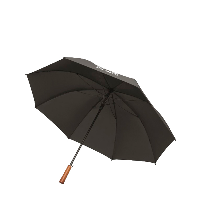 Parapluie automatique en pongé résistant avec manche droit Ø137