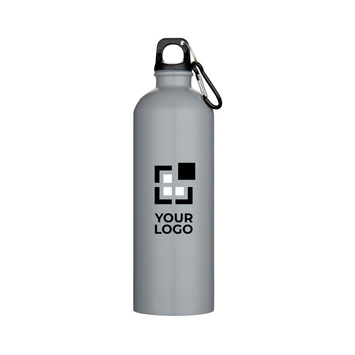 Gourde mate en acier inoxydable recyclé avec mousqueton 750 ml