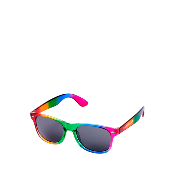 Lunettes de soleil rétro aux couleurs arc-en-ciel UV400