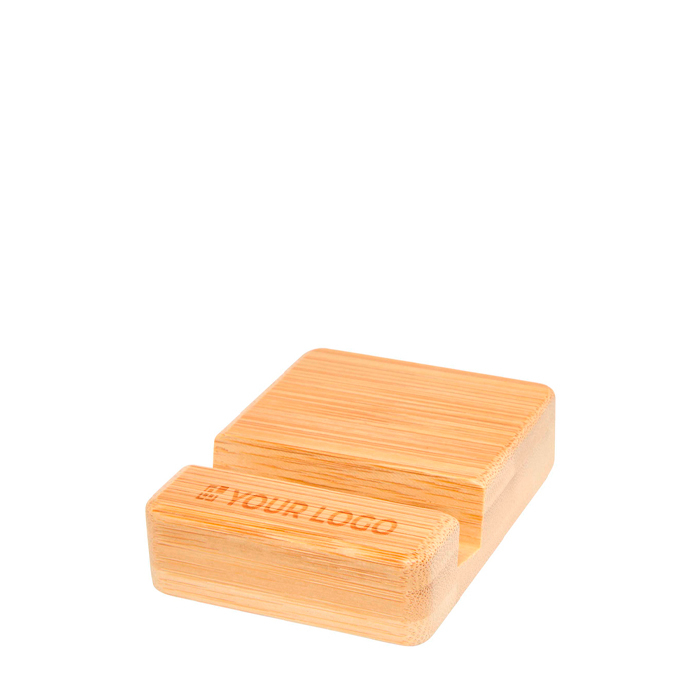 Support en bambou pour téléphone avec angle de vision ergonomique