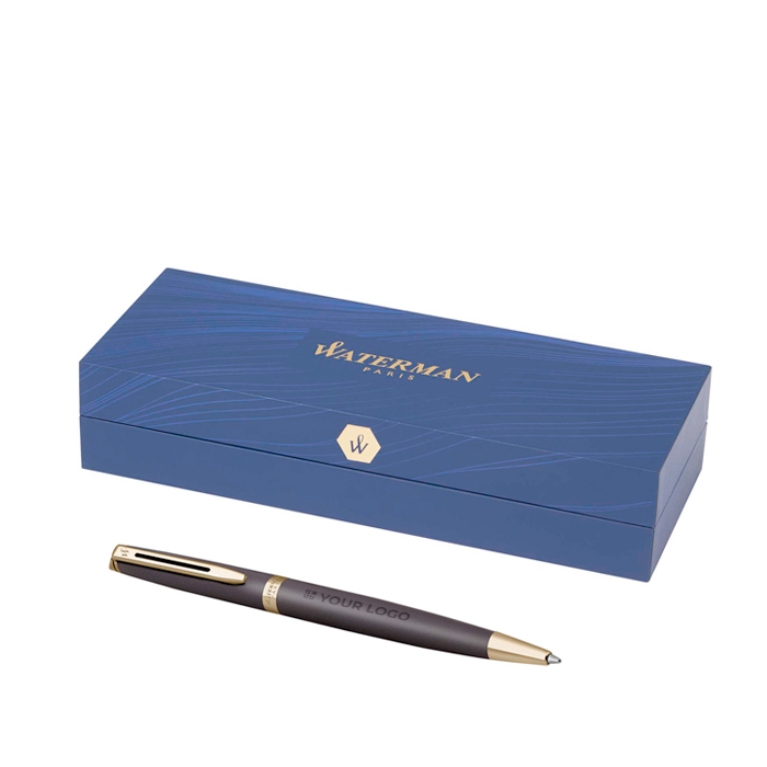 Stylo-bille intemporel laqué à encre bleue Waterman Hemisphere M