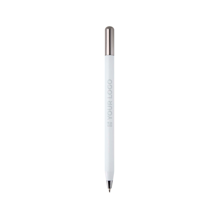 Stylo aluminium recyclé à rotation avec encre noire