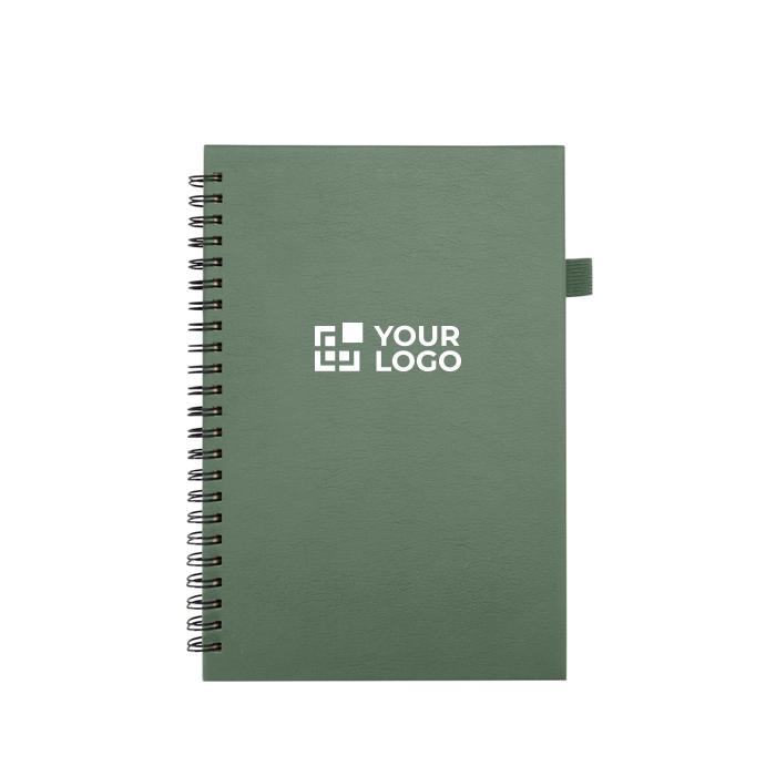 Carnet A5 à spirale et rigide en cuir synthétique JournalBooks