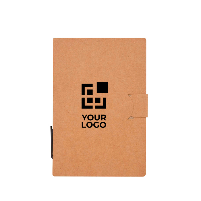 Carnet de notes adhésives avec stylo et encre noire