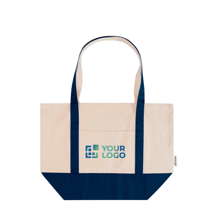 Sac multiusage en coton recyclé avec doubles anses 320 g/m²