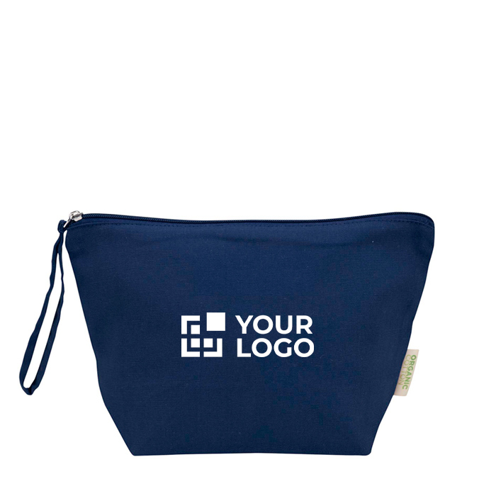 Grande trousse en coton biologique avec fermeture éclair 3 L 180 g/m²
