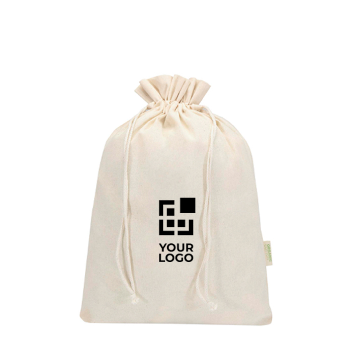 Sac cadeau en coton avec fermeture à cordon 42 x 30 cm 140 g/m²