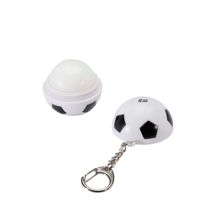 Porte-clés baume lèvres en forme de ballon de footbal vanille SPF 15