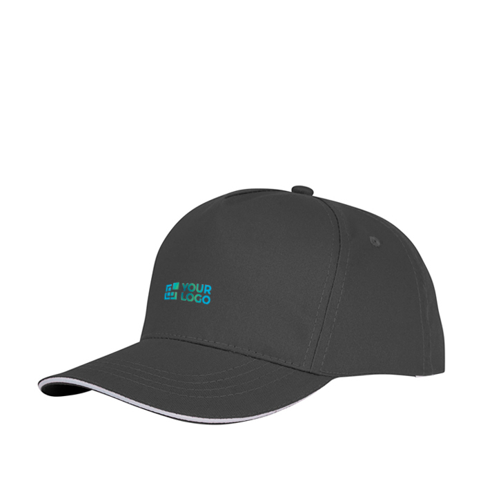 Casquette sandwich en coton à 5 panneaux 175 g/m²