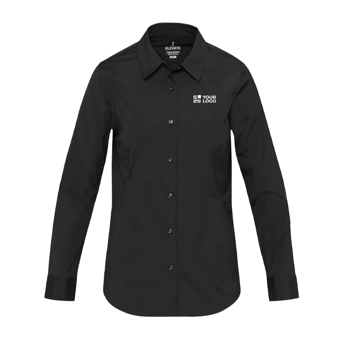 Chemise en popeline pour femme, coupe droite 133 g/m² Elevate