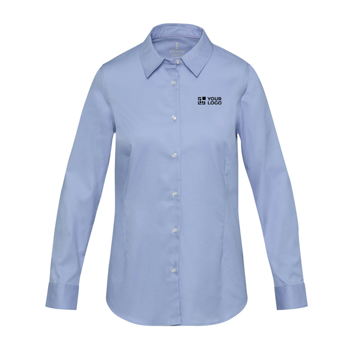Chemise femme en sergé de coton à manches longues 185 g/m² Elevate