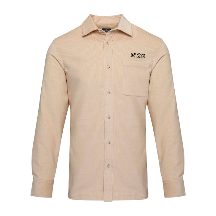 Chemise unisexe en velours à la coupe droite 252 g/m² Elevate