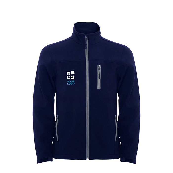 Veste softshell en polyester pour enfants 300 g/m² Roly avec zone d'impression