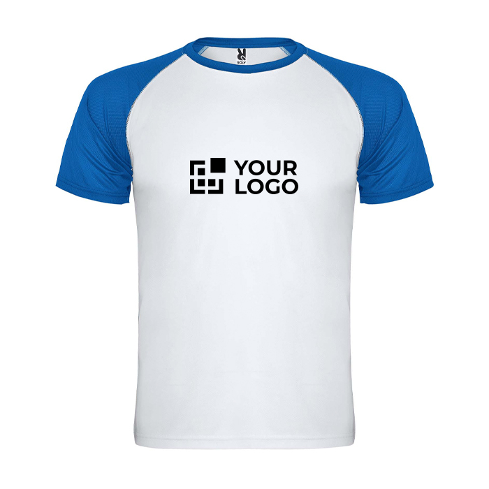 T-shirt de sport pour enfant bicolore 140 g/m² Roly Indianapolis
