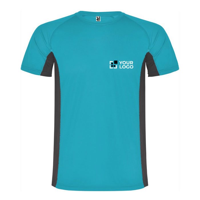T-shirt de sport en polyester pour homme bicolore 140 g/m² Roly