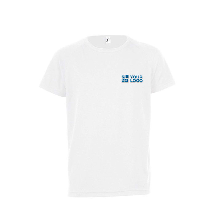 T-shirt de sport pour enfants en polyester 140 g/m² SOL'S Sporty avec zone d'impression