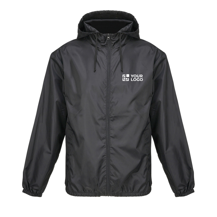 Veste coupe-vent en polyester 190T avec capuche SOL'S