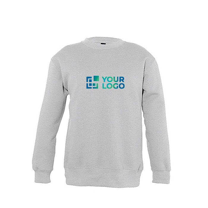 Sweat enfants en coton et polyester 280 g/m² SOL'S New Supreme Kids avec zone d'impression