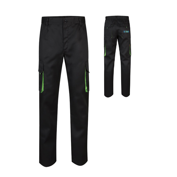 Pantalon de travail en sergé en polyester et coton 200 g/m²