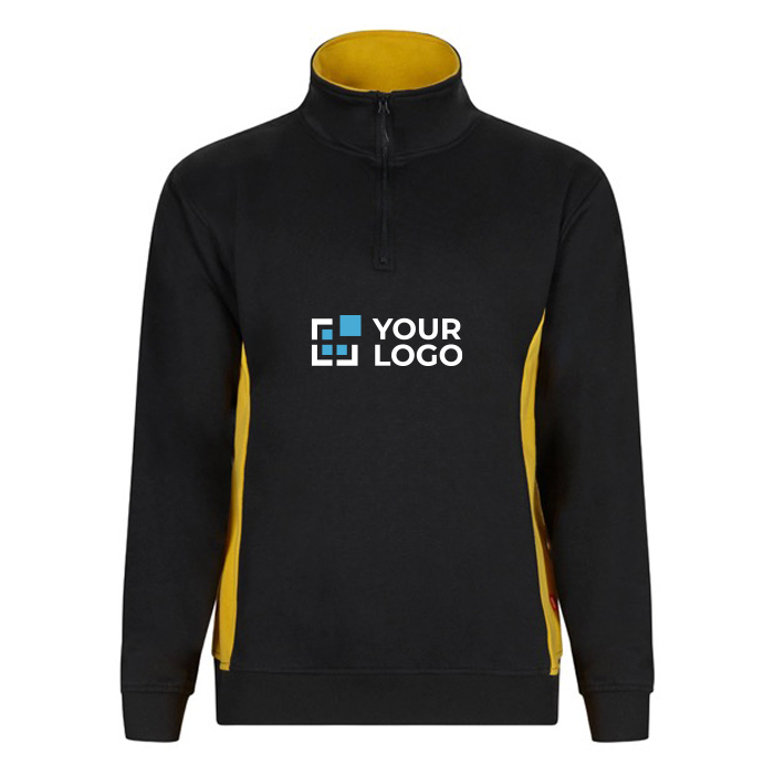 Sweat de travail bicolore en coton et polyester 260 g/m²