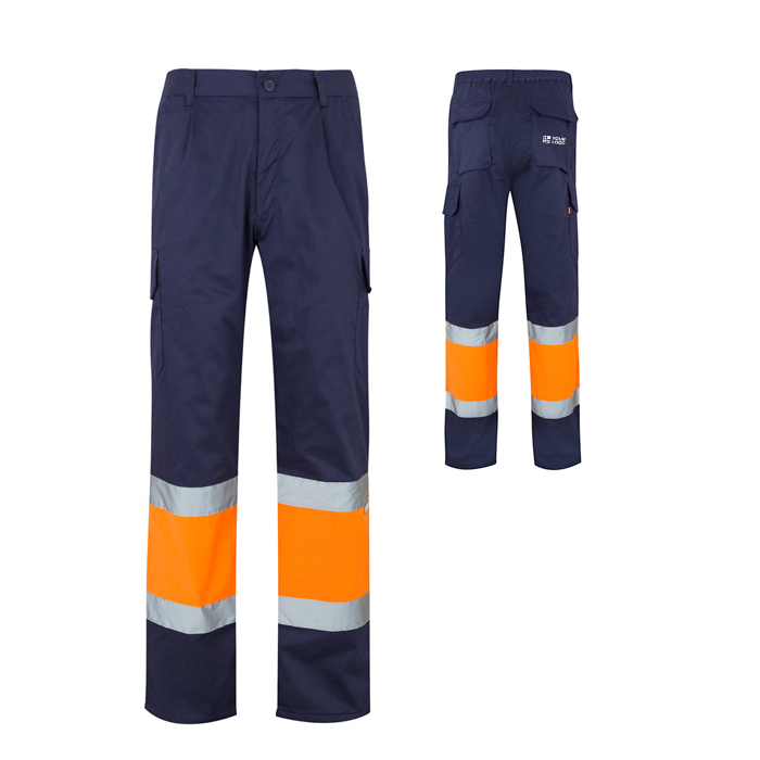 Pantalon de travail en sergé polyester et coton 210 g/m²