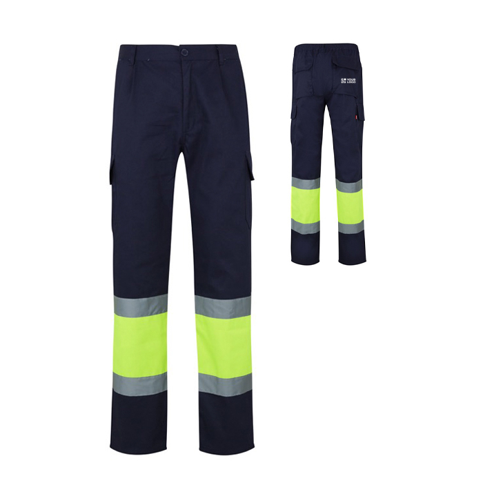 Pantalon de travail grande taille haute visibilité 210 g/m²
