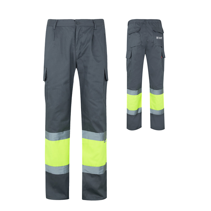 Pantalon de travail grande taille multipoches 210 g/m²