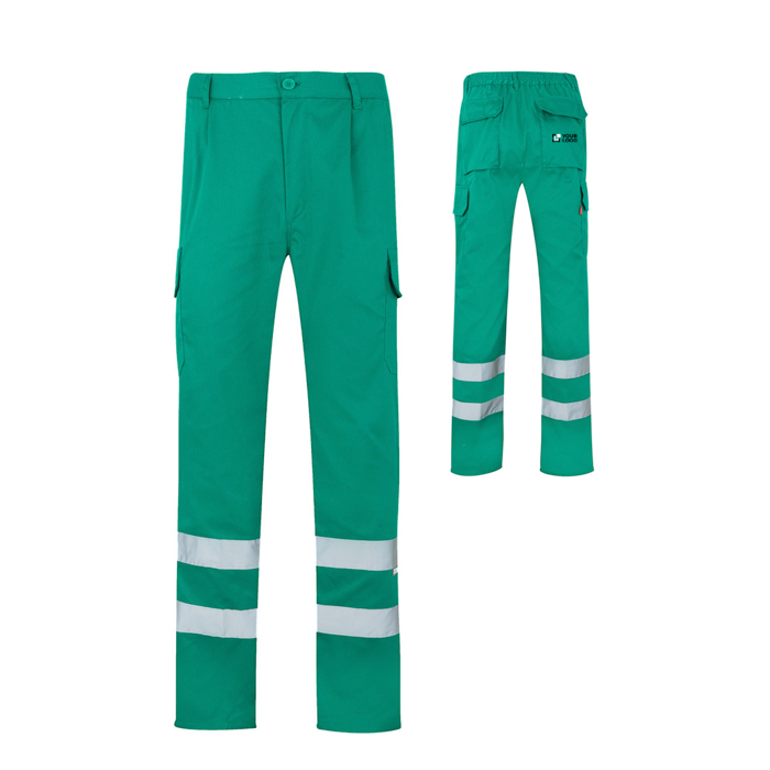 Pantalon de travail en sergé en coton et polyester 200 g/m²