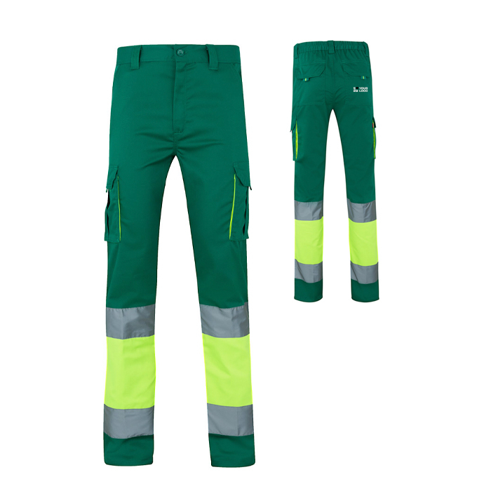 Pantalon de travail en coton et polyester visible 240 g/m²