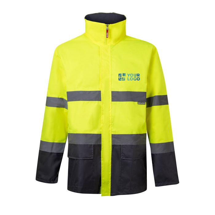 Parka de travail en polyester. éléments réfléchissants 190 g/m²