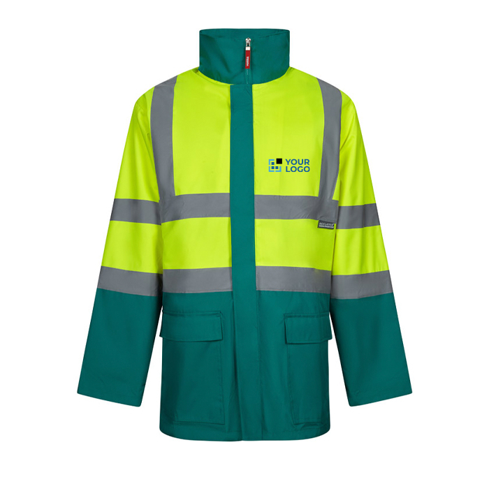 Parka de travail 4 en 1 en polyester enduit PU 180 g/m²